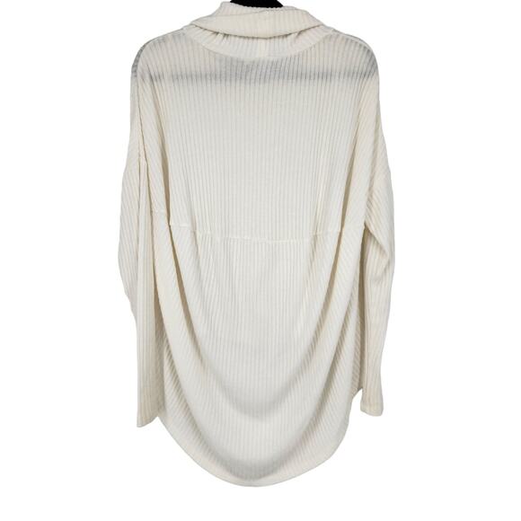 Anthropologie Saturday Sunday  Ribbed Drop Sleeve Cowl Neck Top Size XS - Picture 6 of 6